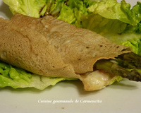 Galette de sarrasin aux asperges vertes