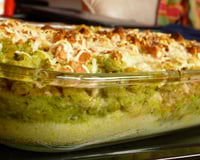 Gratin de légumes sur lit de semoule