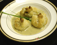 Feuilletés de veau sauce roquefort