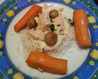 Blanquette de saumon à la moutarde
