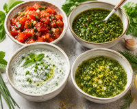 Sans cuisson et prêtes en 2 min : 4 idées de sauces crues d'été aux herbes fraîches à tester d'urgence pour vos barbecues et salades