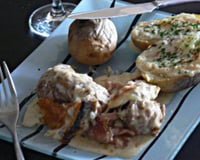 Andouillettes de Troyes gratinées au Chaource