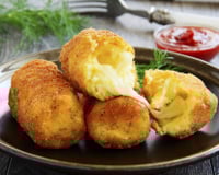 Croquettes de pommes de terre farcies à la mozzarella