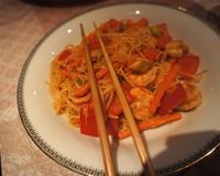 Recette de nouilles sautées japonaise.