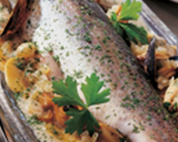 Truite à la normande