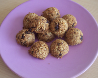 Des petites bouchées de céréales aux raisins pour les petits creux.