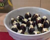 Figues rôties au miel et au fromage