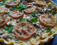 Tarte aux foies de volaille