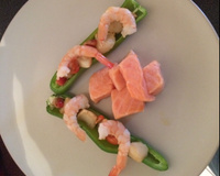 Gros piment vert au saveur de la mer