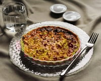 Tourte aux poireaux et à la moutarde