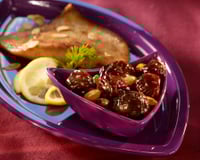 Sucré-salé de raie aux pruneaux et amandes