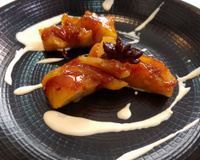 Ananas rôti vanille-passion