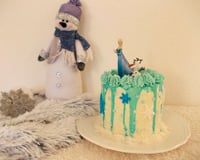 Layer cake Reine des Neiges noix de coco