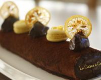 Ici réalisé sous forme de bûche, cette recette peut tout aussi bien se présenter dans un format rond ou carré.