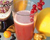 Un délicieux cocktail à base de cassis...