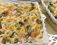 Soufflé au saumon et aux brocolis