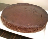 Gâteau au chocolat et caramel salé