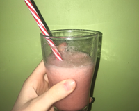 Smoothie banane et fraises