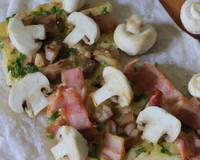 Croûte lardons champignons petit budget
