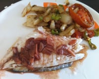 Dorade à l'espagnole et ses légumes balsamiques