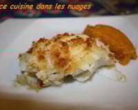 Pavé de Cabillaud au Crumble Coco et purée de patate douce