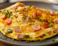 Omelette aux poivrons rapide