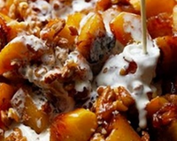 Tarte aux pommes croquantes au caramel de cidre