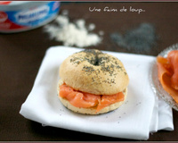 Bagels au saumon fumé et fromage frais