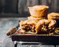 Tourte aux marrons et aux champignons