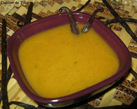 Velouté de butternut parfumé à la vanille Bourbon