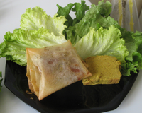 Croustillant de parme au coing