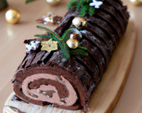 Bûche de Noël au chocolat maison