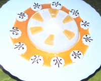 Mélange harmonieux du jus d'ananas et de vin blanc doux constituant un bavarois délicieux.