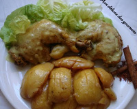 Poulet aux coings caramélisés
