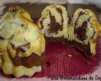 Mini moelleux marbrés aux deux chocolats