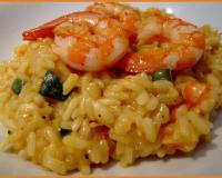 Risotto crevettes et courgettes