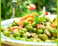 Un des grands plaisirs du moment, les petits pois primeur sucrés à souhait ! Chaque année, j'attends avec impatience le début de la saison car frais, les petits pois…