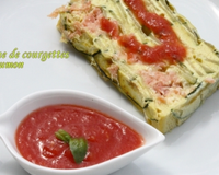Une terrine d'été très fraîche alliant courgette et saumon.