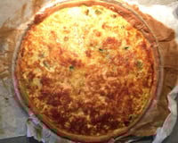 Quiche aux courgettes, chèvre et tomates séchées