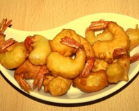 Beignets de crevettes à l'huile d'olive