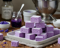 Guimauve sans gélatine animale (agar-agar) et violette