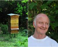 René Vicogne, apiculteur à Verrières-le-Buisson en région parisienne