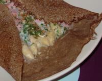 Une galette originale avec des asperges qui change de la célèbre complète jambon-oeuf-fromage!
