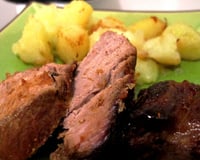 Agneau rôti sauce barbecue