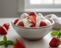 Fraises à la crème