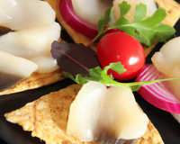 Galettes fourrées au hareng fumé