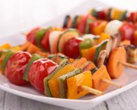 5 brochettes de légumes tip top