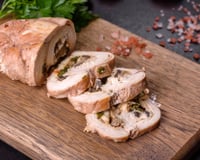 Roulé de dinde farcis aux champignons de Paris