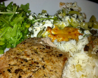 Tranche de thon grillée à l'échalote