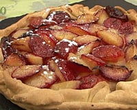 Tarte aux prunes rouges